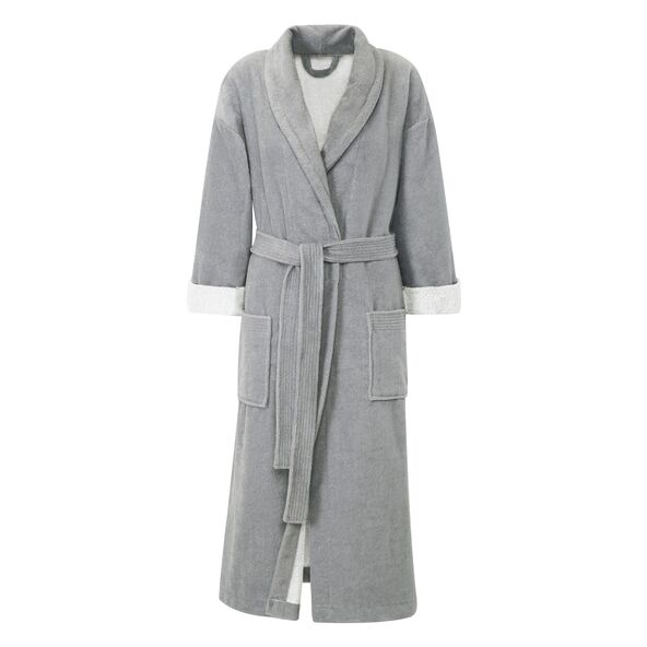 Bademantel Turin, silber, XL