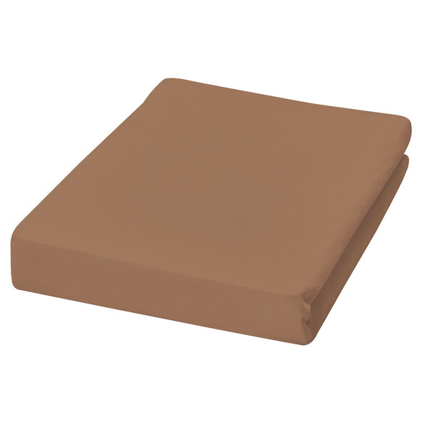 Jersey Spannbetttuch, 90-100 x 200 cm, schlamm