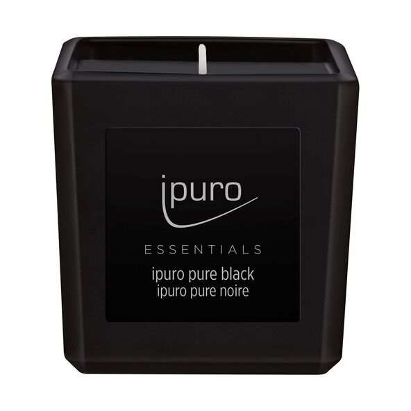 Duftkerze ESSENTIALS pure black, 6er Set