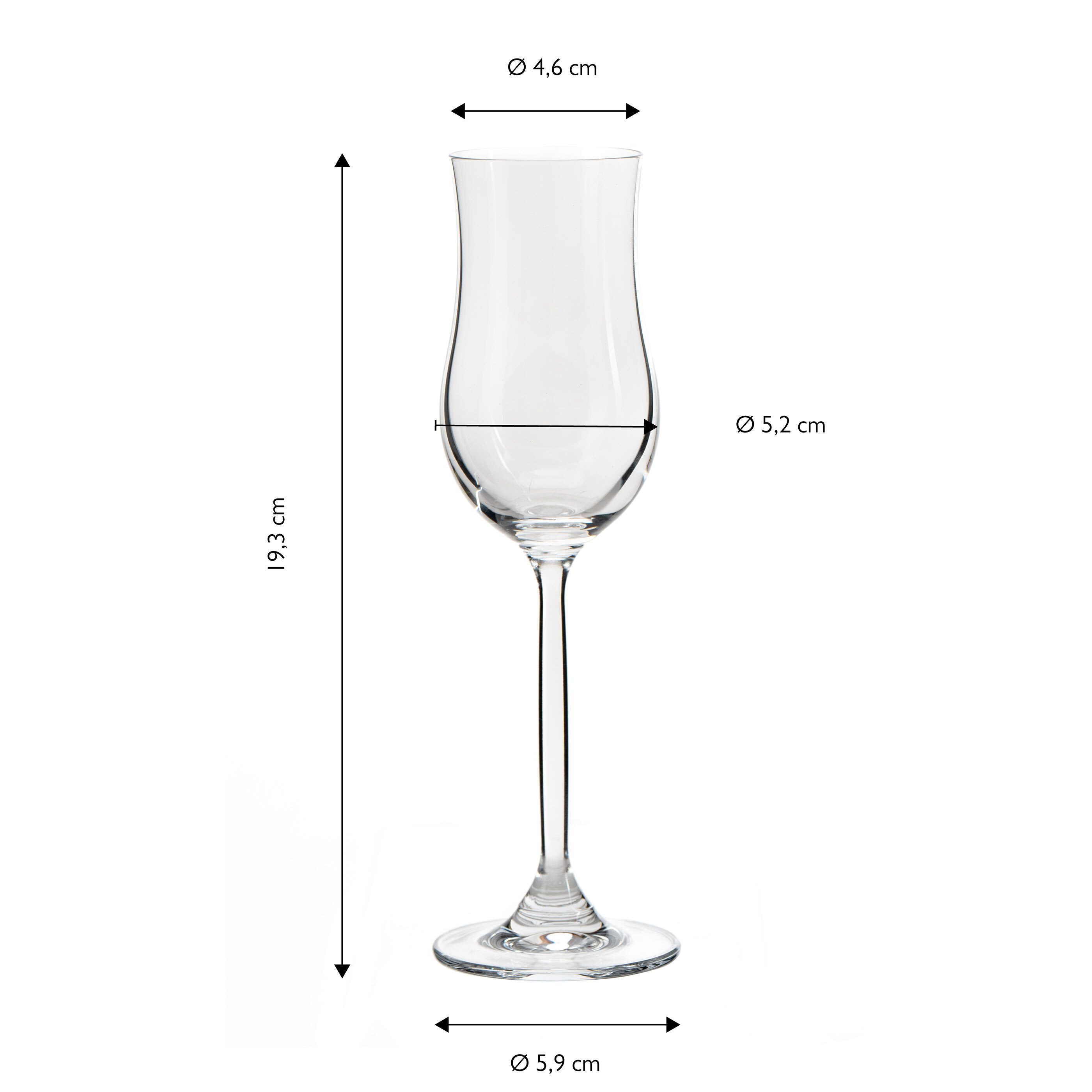 Echtwerk GrappaGläser Daily, 120ml, 6er Set ALDI
