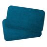 Badteppich Berlin in Cord Optik, 2er Set, 60 x 100 cm, petrol