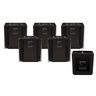 Duftkerze ESSENTIALS pure black, 6er Set