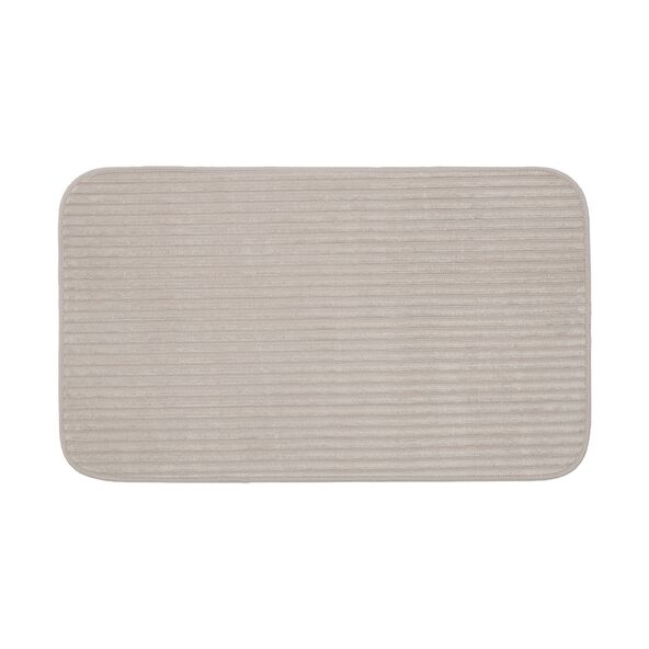 Badteppich Berlin in Cord Optik, 2er Set, 60 x 100 cm, taupe