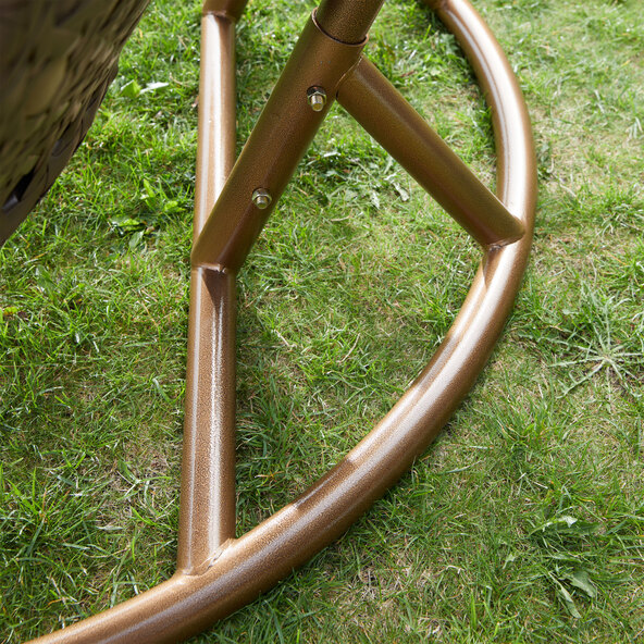 Polyrattan-Hängesessel Twin, braun