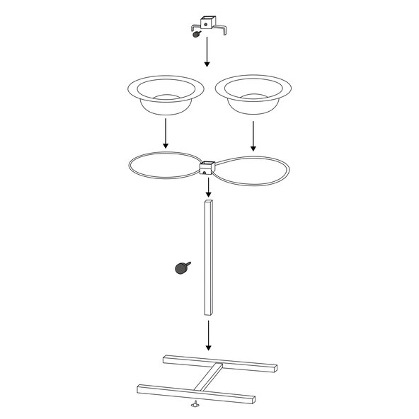 Hundebar, Edelstahl/Metall, ø 21 cm