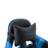 Gaming-Stuhl Chefsessel, schwarz-blau