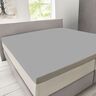 Supersoft Spannbetttuch für Topper, 180-200 x 200-220 cm, grau