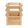Lärchenholz-Hochbeet Premium L Natur, 66 x 66 x 73 cm