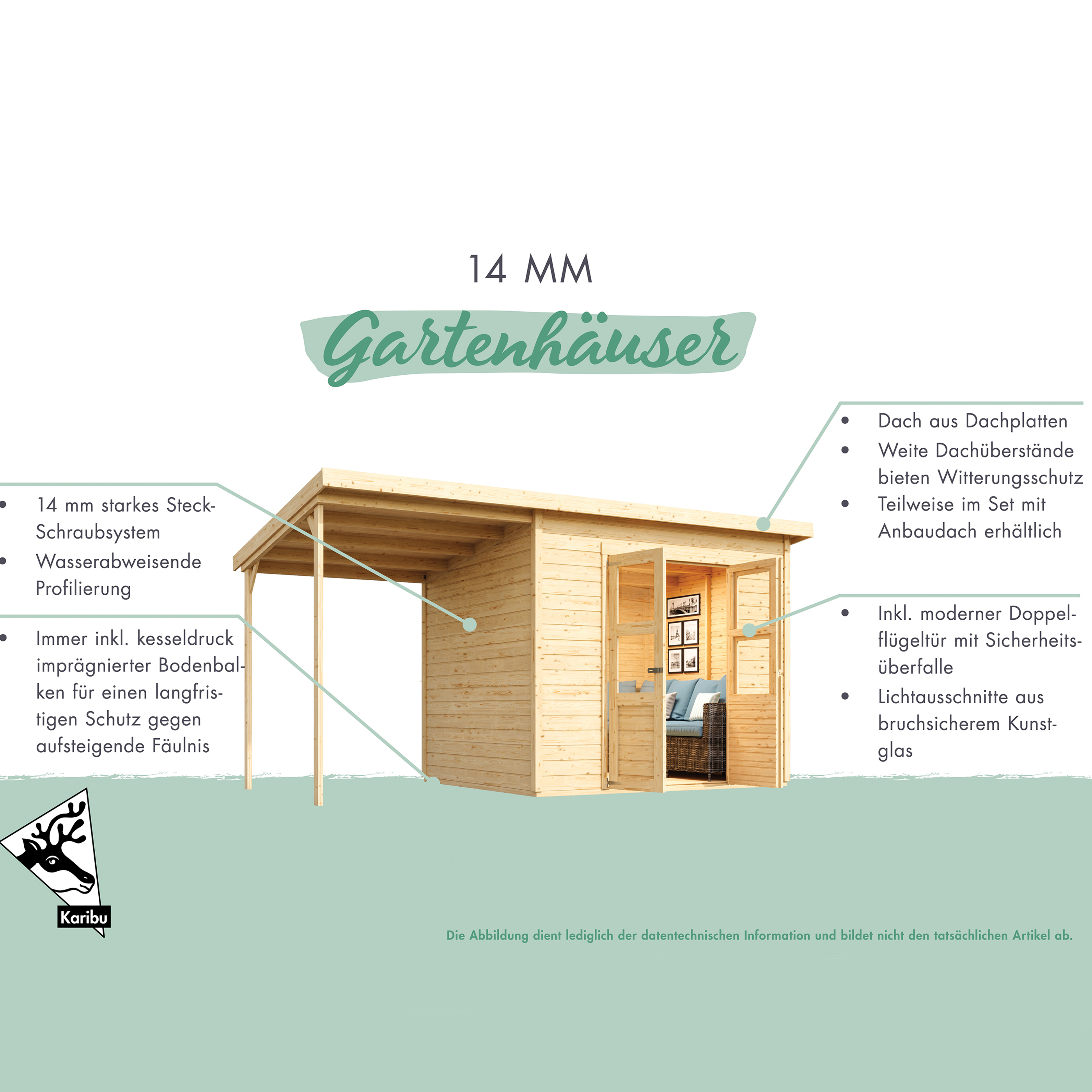 KARIBU Gartenhaus Wallendorf ALDI