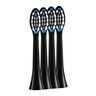 Ersatz-Zahnbürstenköpfe, schwarz (mittel), 4er Set