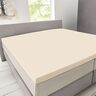 Supersoft Spannbetttuch für Topper, 180-200 x 200-220 cm, creme