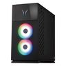 Gaming PC Hunter, RTX Grafikkarte, beleuchtetes Gehäuse mit Sichtfenster, interne Komponenten sichtbar.