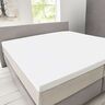 Supersoft Spannbetttuch für Topper, 180-200 x 200-220 cm, weiß