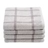 Frottierserie Square Handtuch, hellgrau, 2 x 2er Set