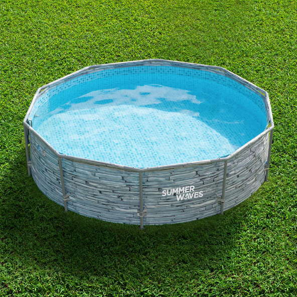 Active Frame Pool Rund Stone, Ø 305 cm