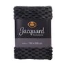 Wohndecke Jacquard 3D, anthrazit