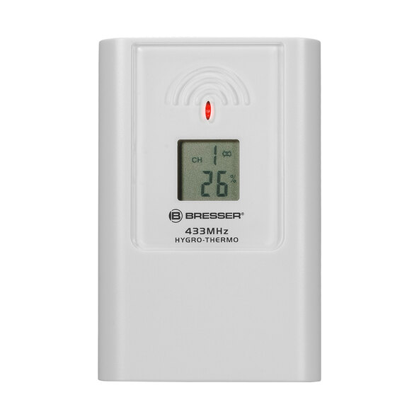 LCD Wetter-Wanduhr ClimaTemp JC, schwarz
