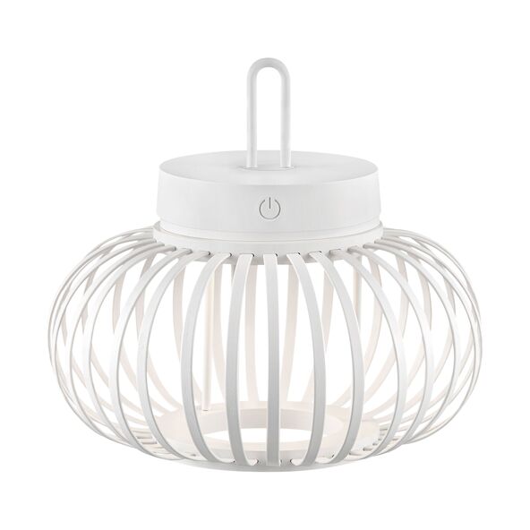 LED-Akku-Tisch- und Bodenleuchte Korga, weiß, ⌀ 25 cm