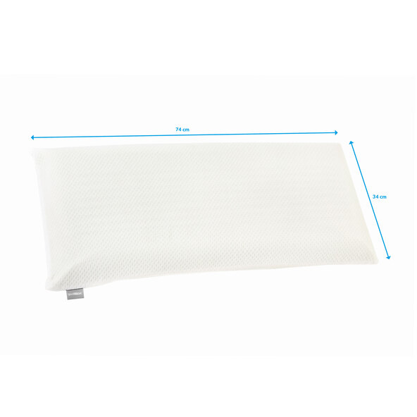 Schlafkissen Visko 34 x 74 cm, mittel-fest