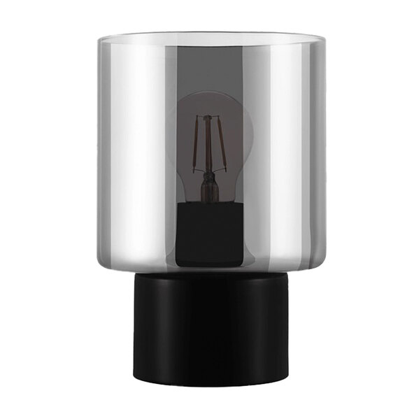 Premium Tischleuchte mit Rauchglas, inkl. 1 x E27