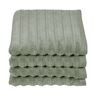 Handtuch Hoch/Tief, 2 x 2er Set, grün