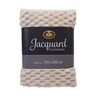 Wohndecke Jacquard 3D, crème