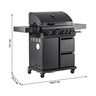 Maße des Gasgrill Cool Black 4.1 Maxx