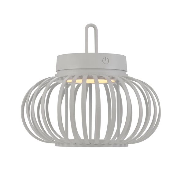 LED-Akku-Tisch- und Bodenleuchte Korga, weiß, ⌀ 25 cm