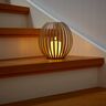 LED-Kerzenlaterne, beige