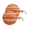 Akazienholz Schneidebretter, rund, 2er Set