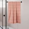 Frottierserie Square Duschtuch, rosa, 2er Set