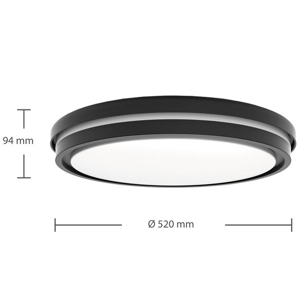 Smarte LED-Deckenleuchte Kea white+color, Ø 52 cm