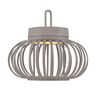 LED-Akku-Tisch- und Bodenleuchte Korga, greige, ⌀ 25 cm