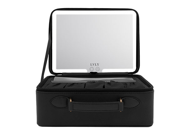 Make-Up-Koffer mit LED-Spiegel, inkl. Zubehör