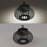LED-Akku-Tisch- und Bodenleuchte Korga, schwarz, ⌀ 25 cm