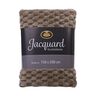 Wohndecke Jacquard 3D, stein