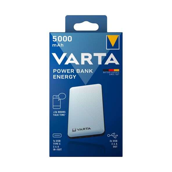 Powerbank Energy, inkl. Ladekabel, 5.000 mAh