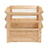 Lärchenholz-Hochbeet Premium XL Natur, 91 x 66 x 73 cm