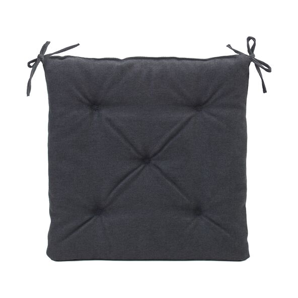 Sitzkissen Darco, 40 x 40 cm, 4er Set, anthrazit