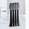 Ersatz-Zahnbürstenköpfe, schwarz (mittel), 4er Set