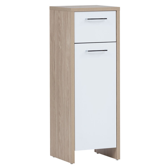 Unterschrank Fano 340, Eiche hell/kreideweiß