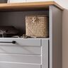 Jelda Highboard 600, platingrau/Eiche Landhaus