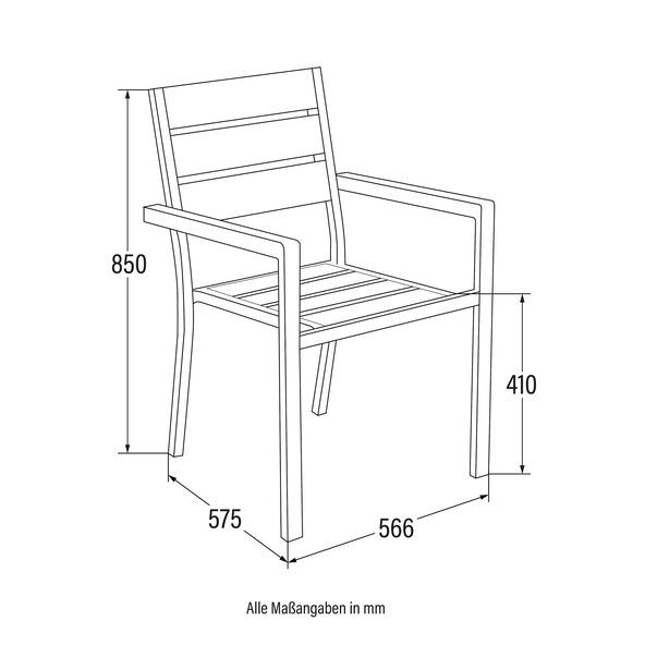 Gartenstuhl MADERA, 8er Set
