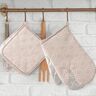 Ofenhandschuhe & Topflappen Set Japandi, beige