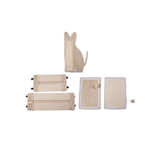 Kratzbrett Set beige, 5tlg.