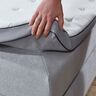 Boxspringbett Premium mit Bettkasten, 180 x 200 cm, hellgrau