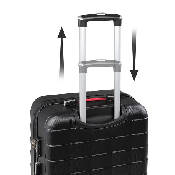 Hartschalenkoffer-Set Exopack, schwarz