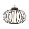 LED-Akku-Tisch- und Bodenleuchte Korga, schwarz, ⌀ 46 cm