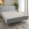 Jersey Spannbetttuch, 180-200 x 200 cm, silber