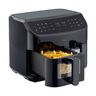 Doppel-Heißluftfritteuse (MD 11760), 2x 4,35 l, schwarz